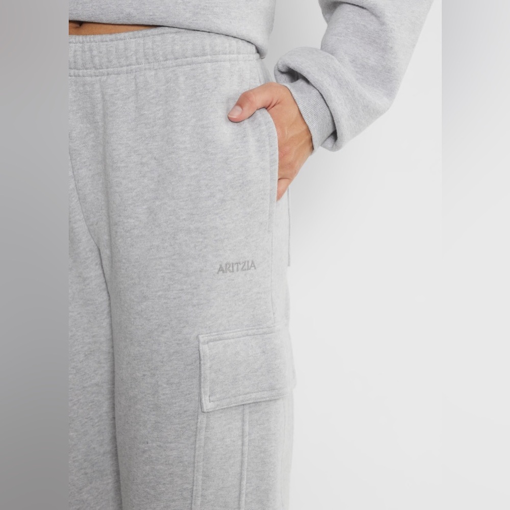 Aritzia Gray Track Pants - Picture 1 of 5